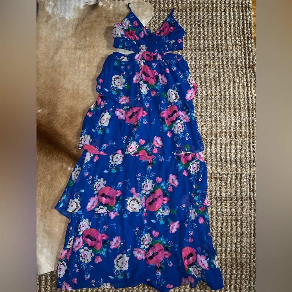 Express Floral Print Maxi Dress